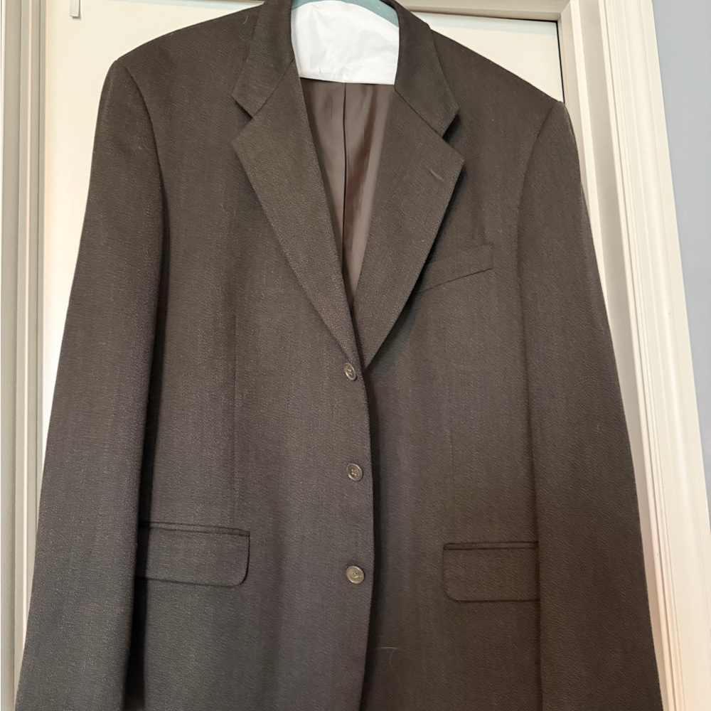 Vintage 100% Wool Men's Brown Blazer